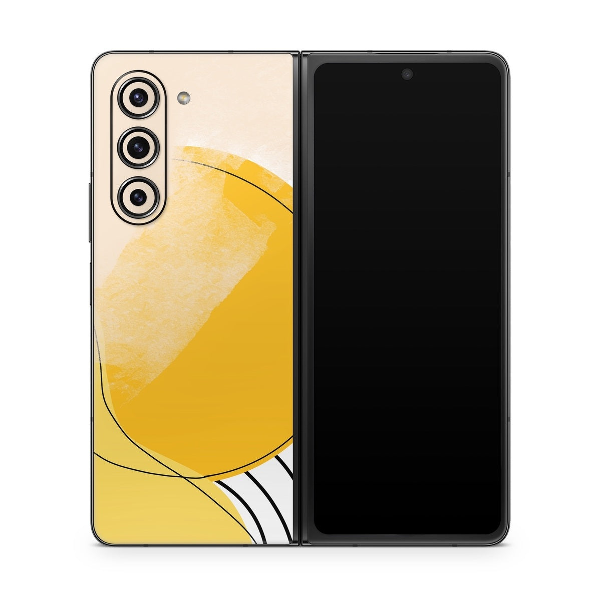 Abstract Yellow - Samsung Galaxy Z Fold5 Skin