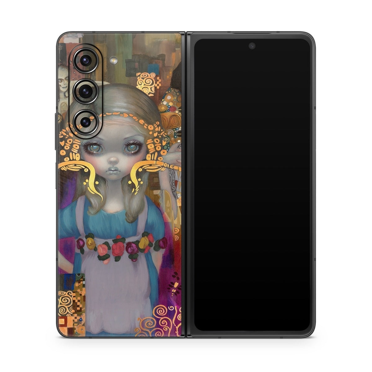 Alice in a Klimt Dream - Samsung Galaxy Z Fold5 Skin