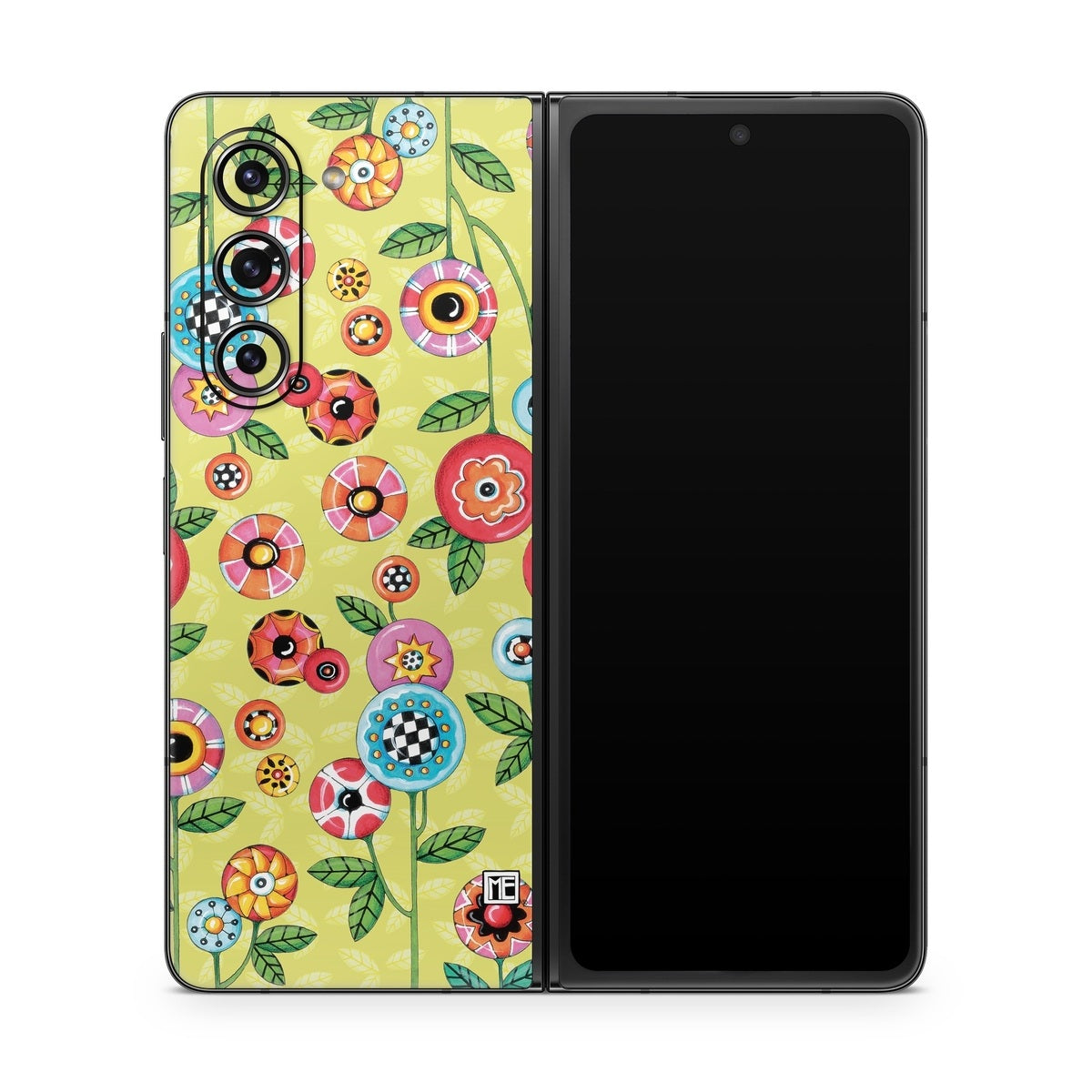 Button Flowers - Samsung Galaxy Z Fold5 Skin