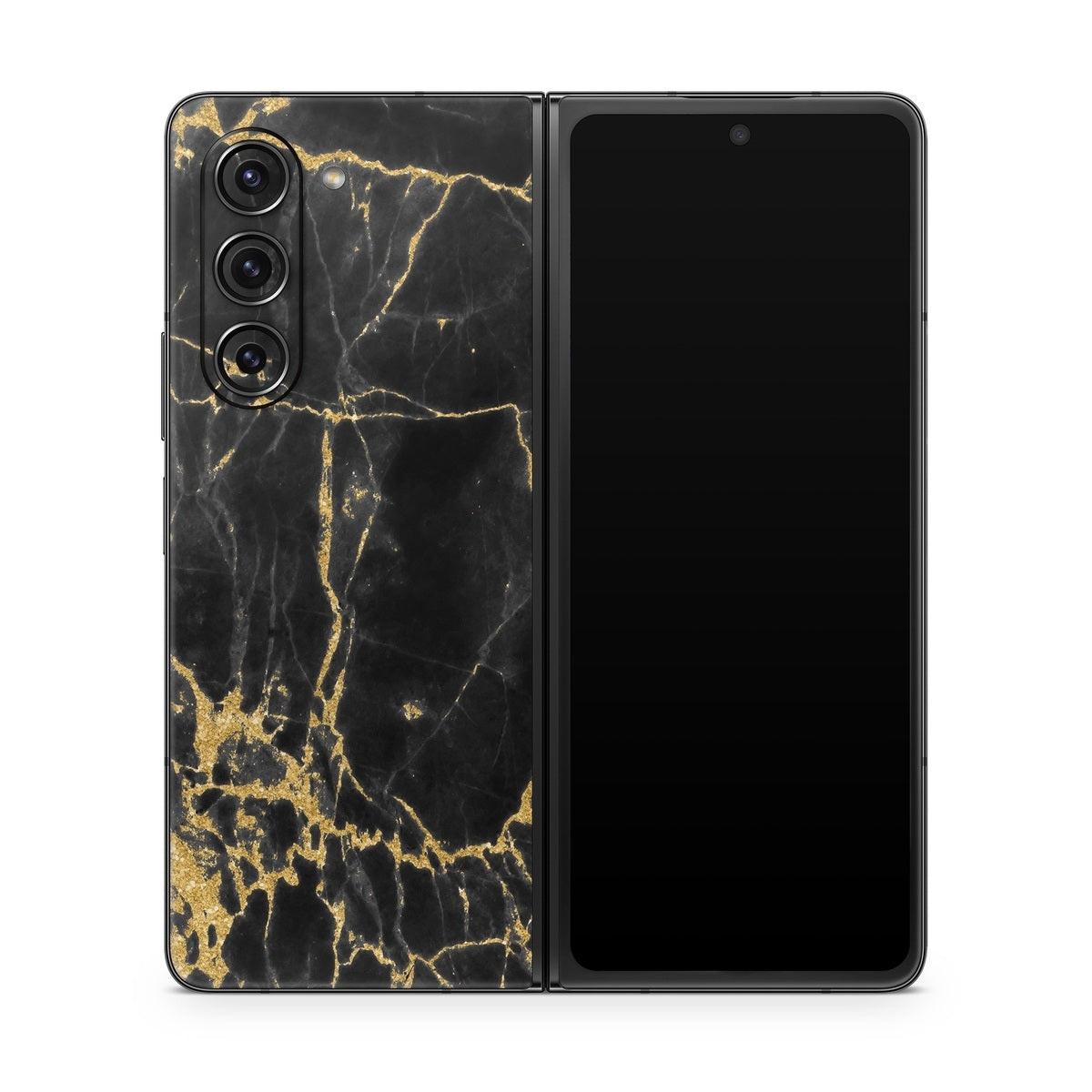 Black Gold Marble - Samsung Galaxy Z Fold5 Skin