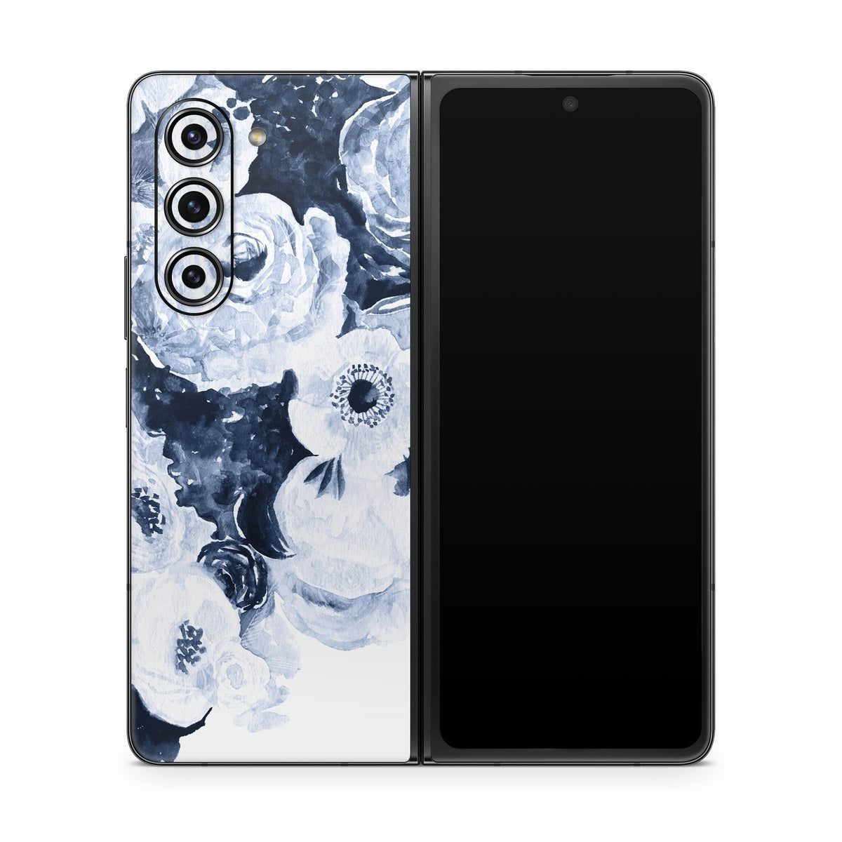 Blue Blooms - Samsung Galaxy Z Fold5 Skin