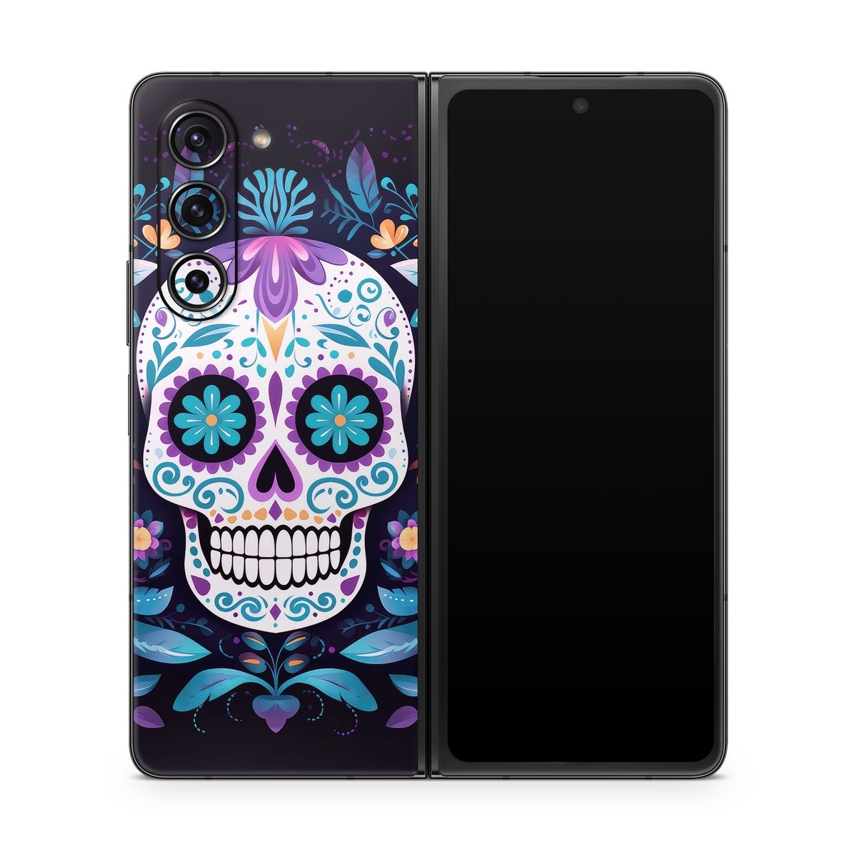 Calavera Azul - Samsung Galaxy Z Fold5 Skin