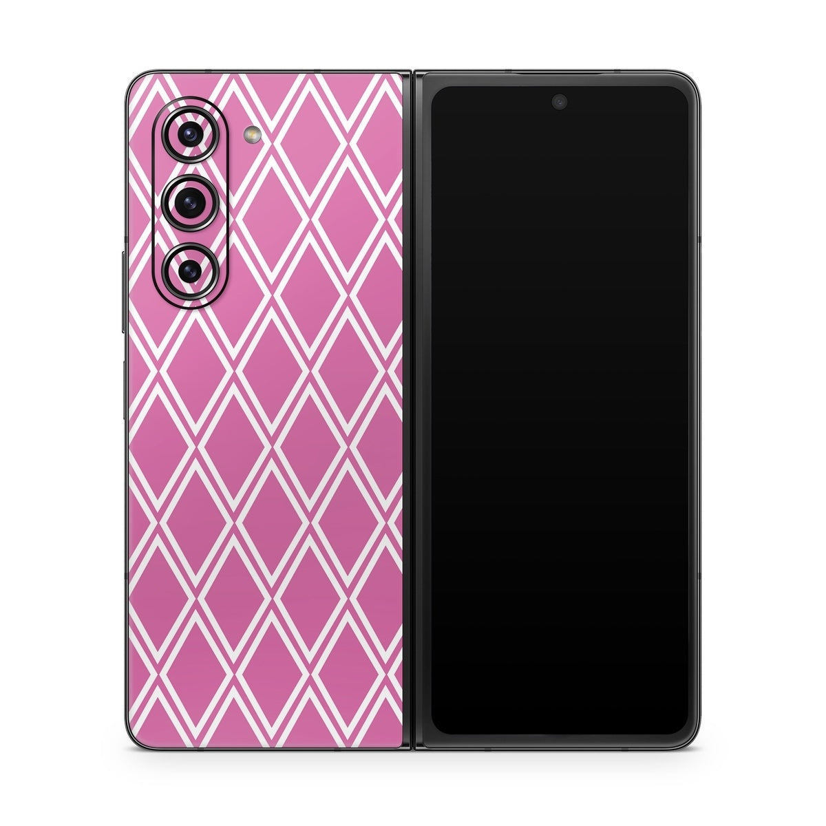 Pink Checks - Samsung Galaxy Z Fold5 Skin