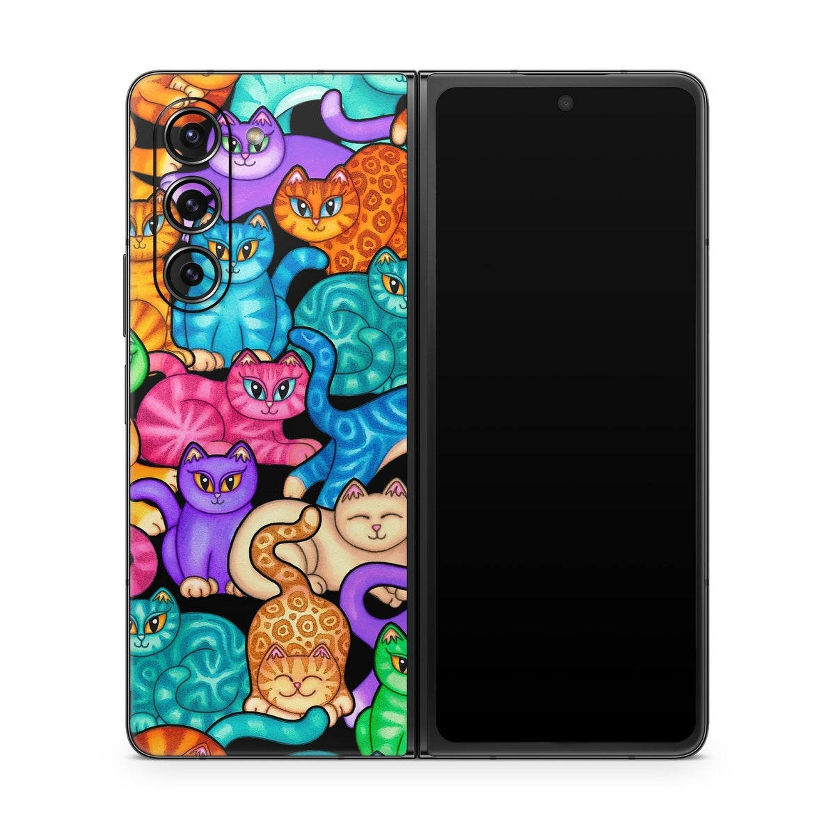 Colorful Kittens - Samsung Galaxy Z Fold5 Skin