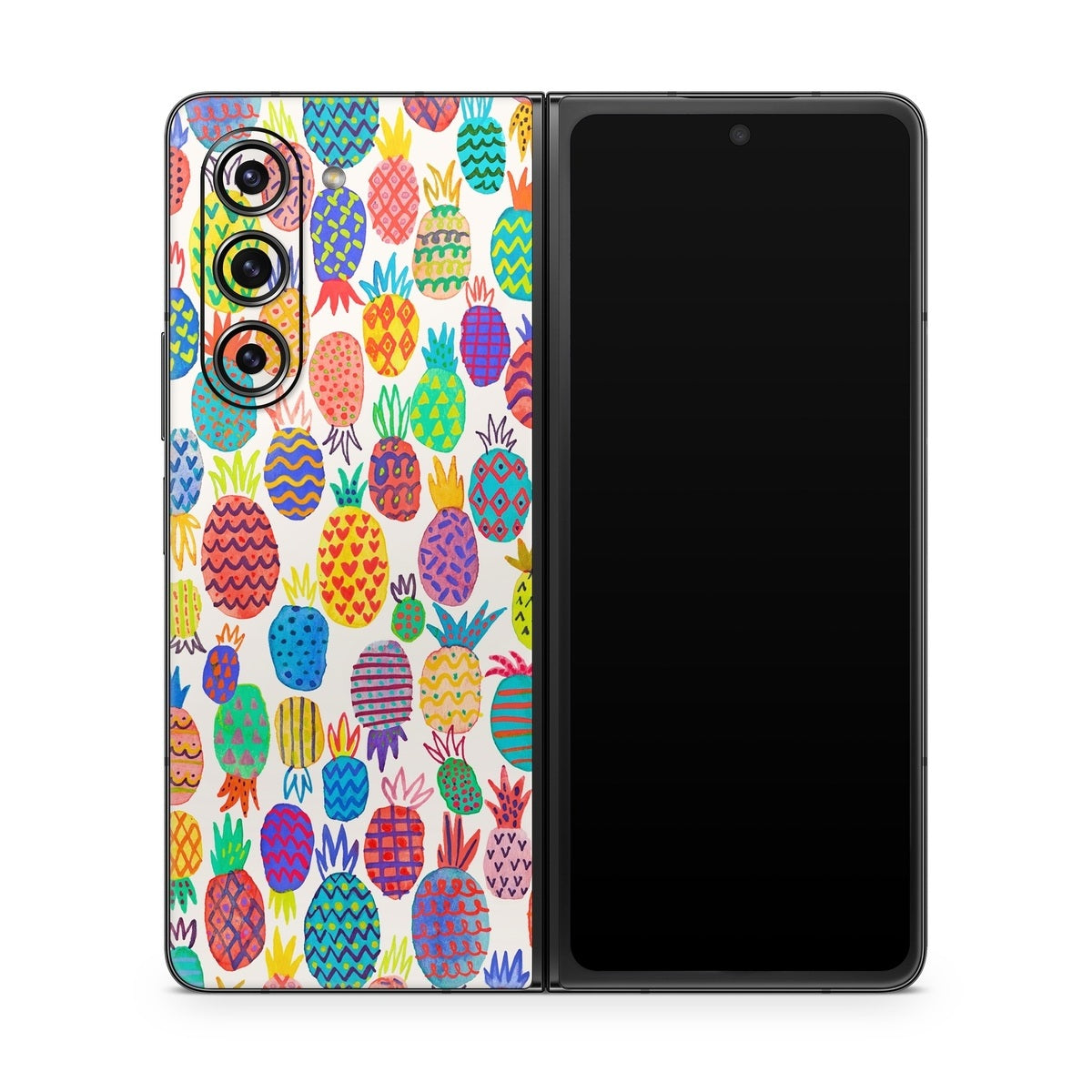 Colorful Pineapples - Samsung Galaxy Z Fold5 Skin