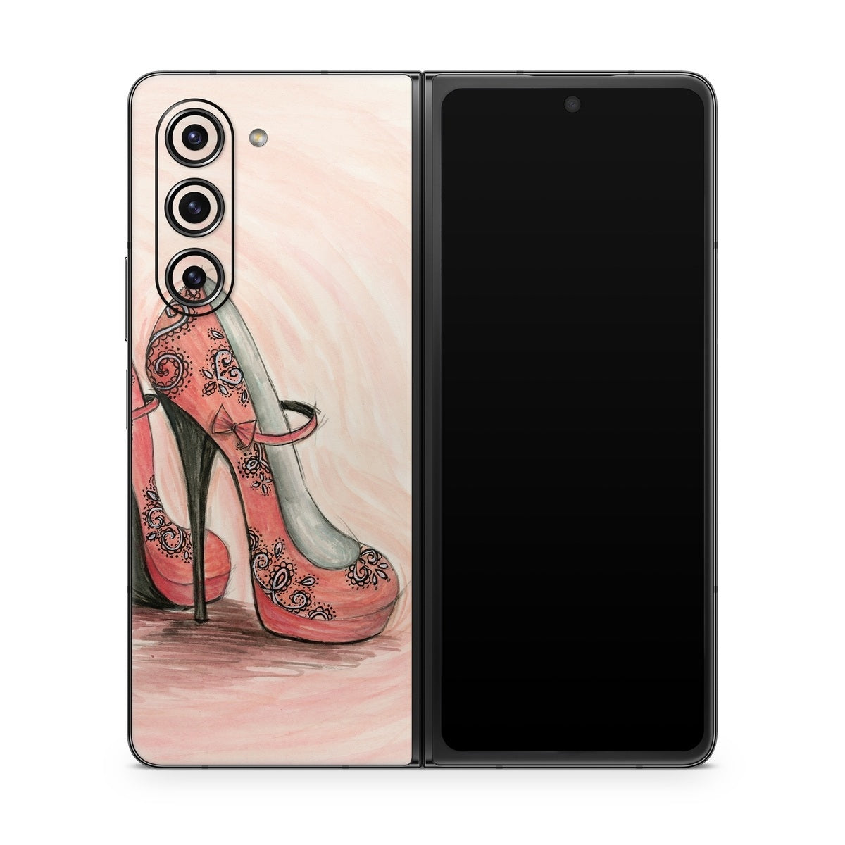 Coral Shoes - Samsung Galaxy Z Fold5 Skin