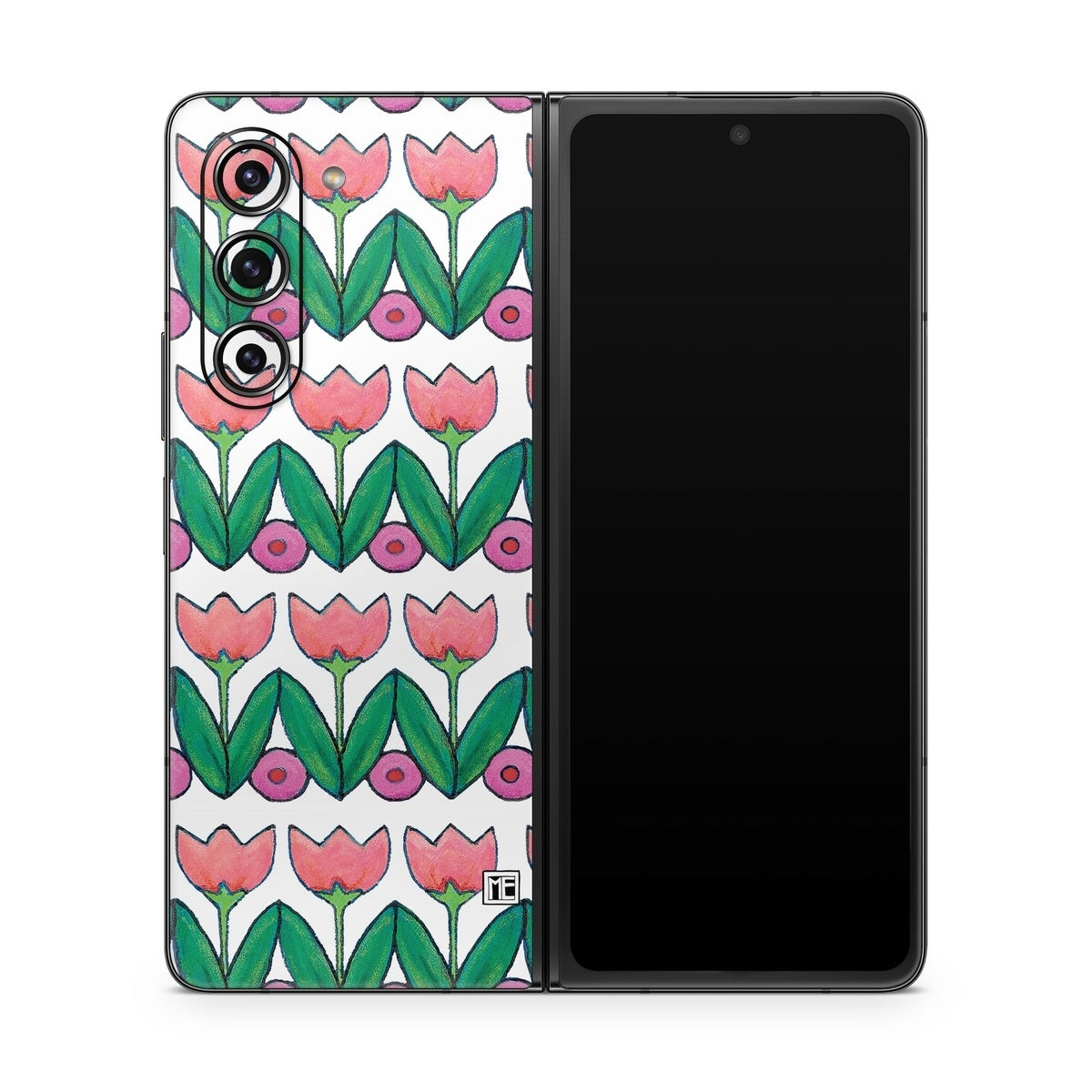 Deco Tulips - Samsung Galaxy Z Fold5 Skin