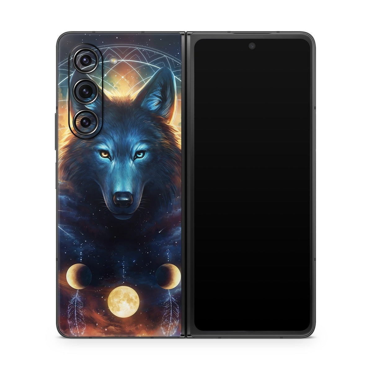 Dreamcatcher Wolf - Samsung Galaxy Z Fold5 Skin