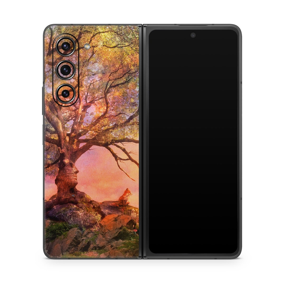 Fox Sunset - Samsung Galaxy Z Fold5 Skin