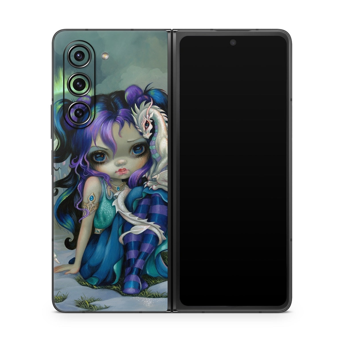 Frost Dragonling - Samsung Galaxy Z Fold5 Skin