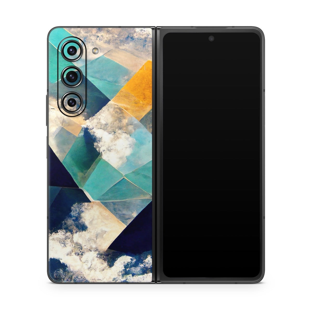 Gold Clouds - Samsung Galaxy Z Fold5 Skin