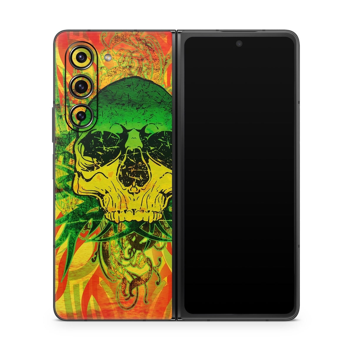 Hot Tribal Skull - Samsung Galaxy Z Fold5 Skin