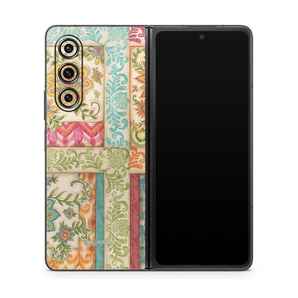 Ikat Floral - Samsung Galaxy Z Fold5 Skin