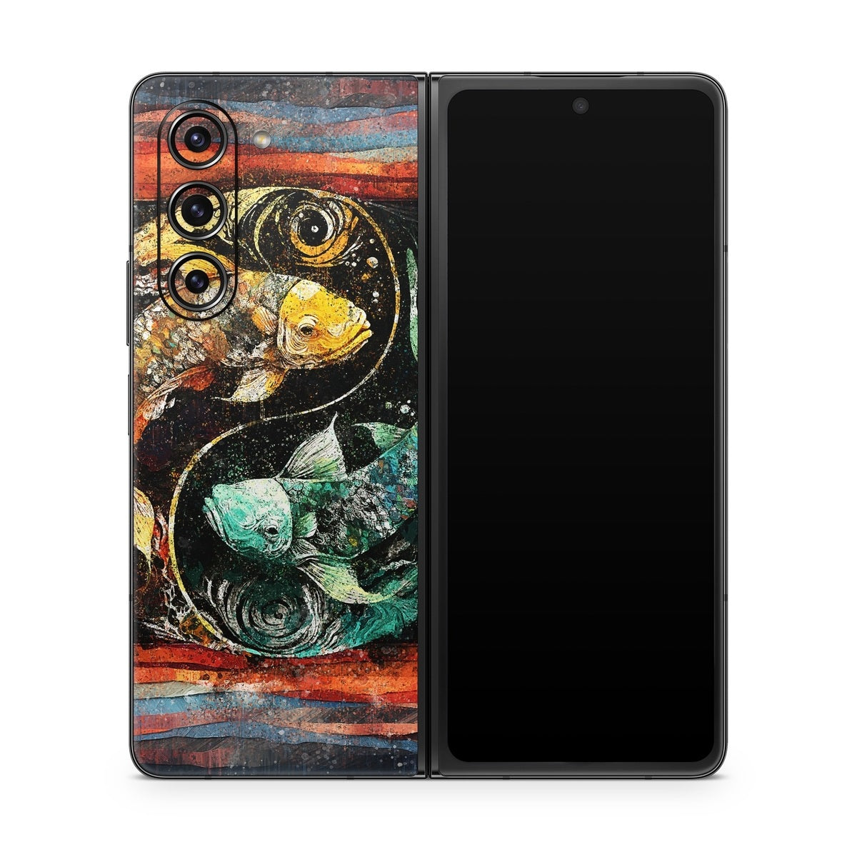 Koi Fish Yin Yang - Samsung Galaxy Z Fold5 Skin