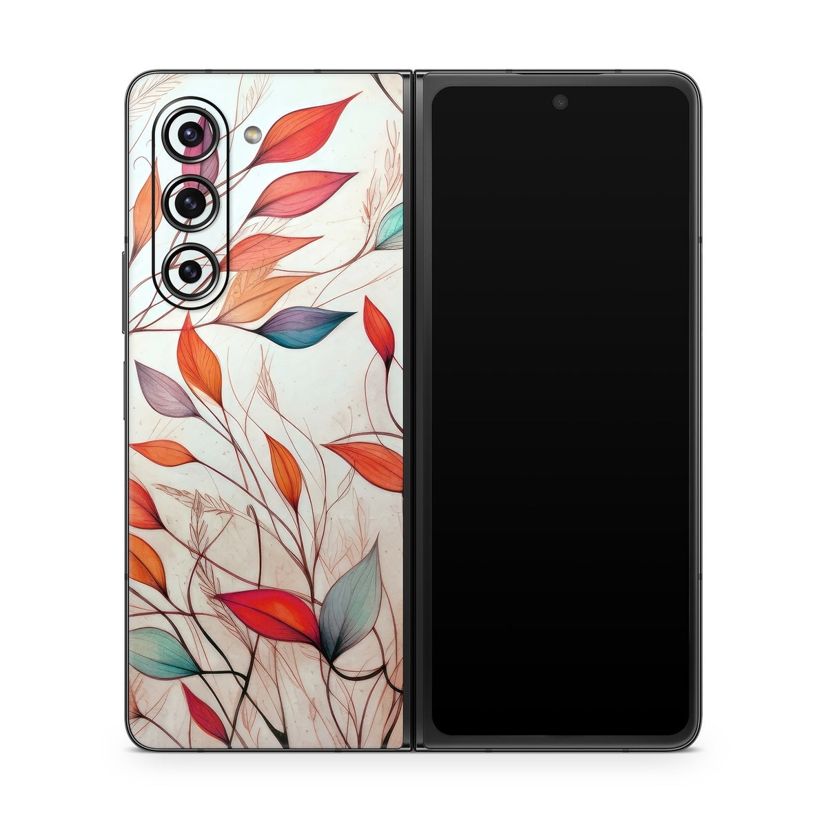 Leaf Sketches - Samsung Galaxy Z Fold5 Skin