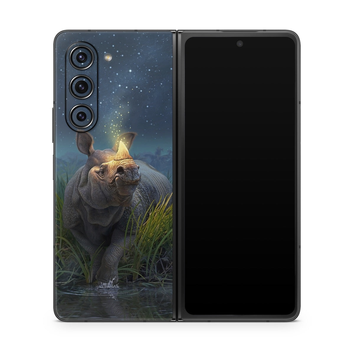 Rhinoceros Unicornis - Samsung Galaxy Z Fold5 Skin