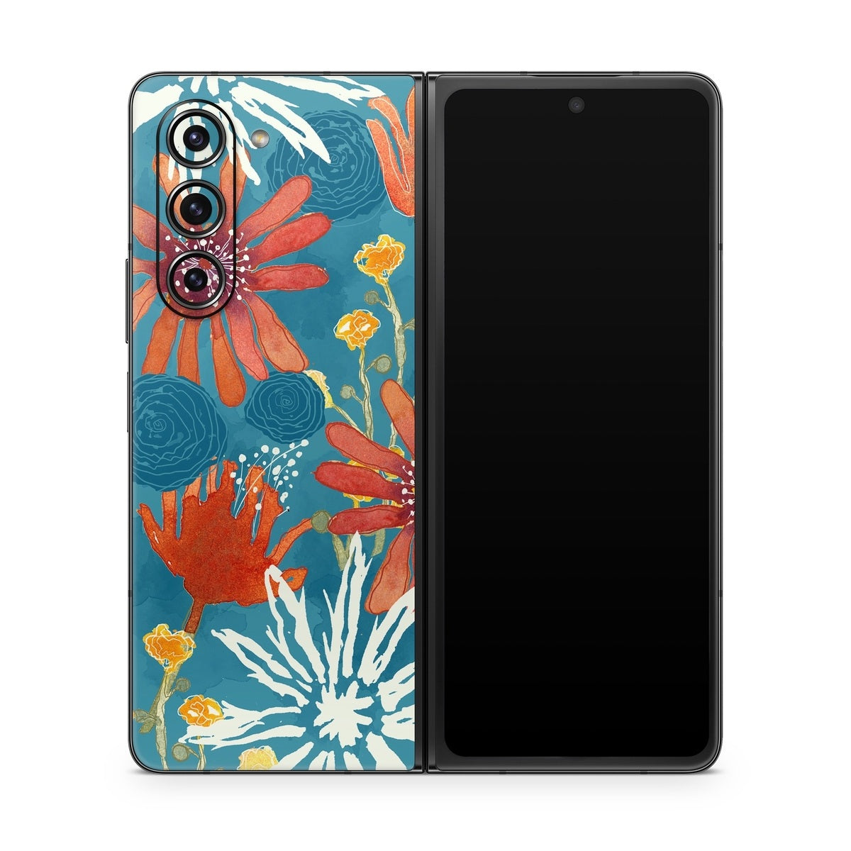 Sunbaked Blooms - Samsung Galaxy Z Fold5 Skin