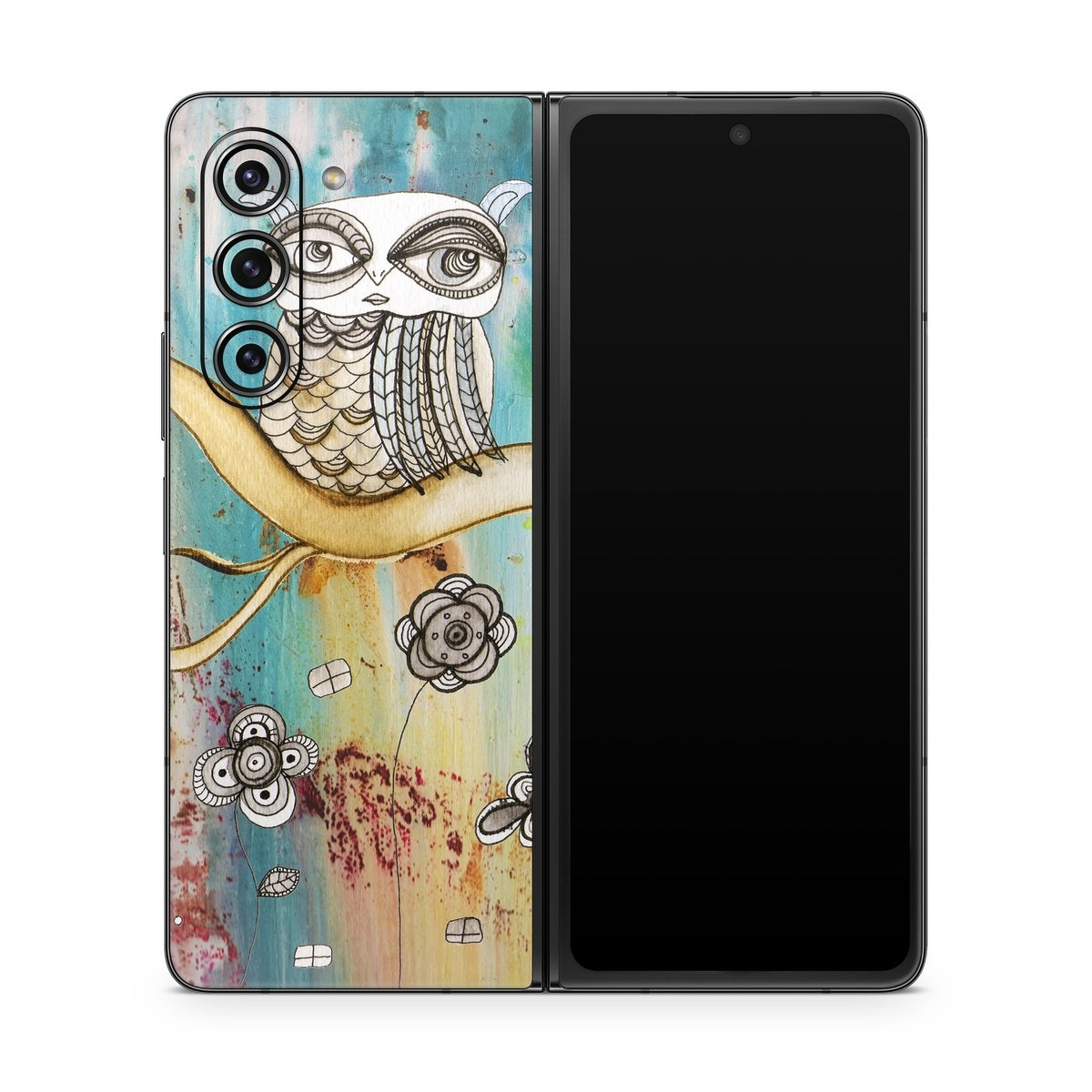 Surreal Owl - Samsung Galaxy Z Fold5 Skin