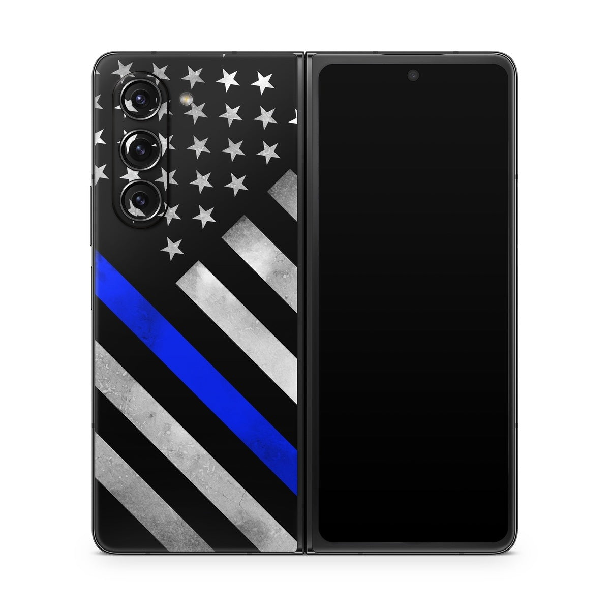 Thin Blue Line Hero - Samsung Galaxy Z Fold5 Skin