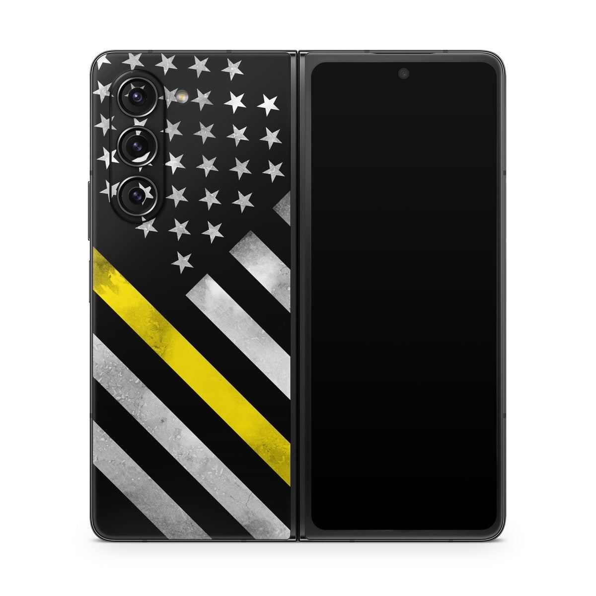 Thin Yellow Line Hero - Samsung Galaxy Z Fold5 Skin