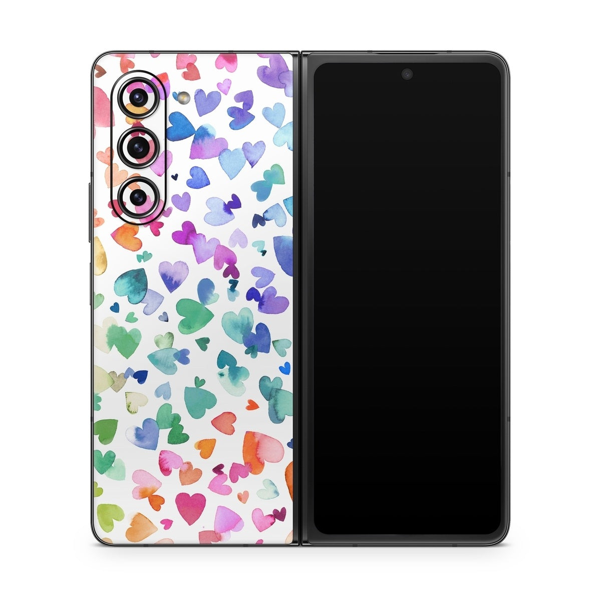 Valentines Love Hearts - Samsung Galaxy Z Fold5 Skin