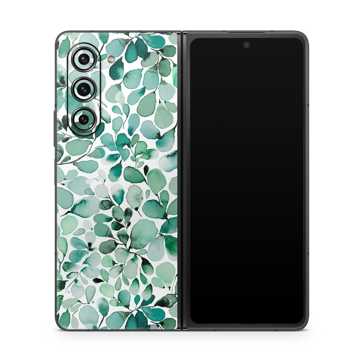 Watercolor Eucalyptus Leaves - Samsung Galaxy Z Fold5 Skin