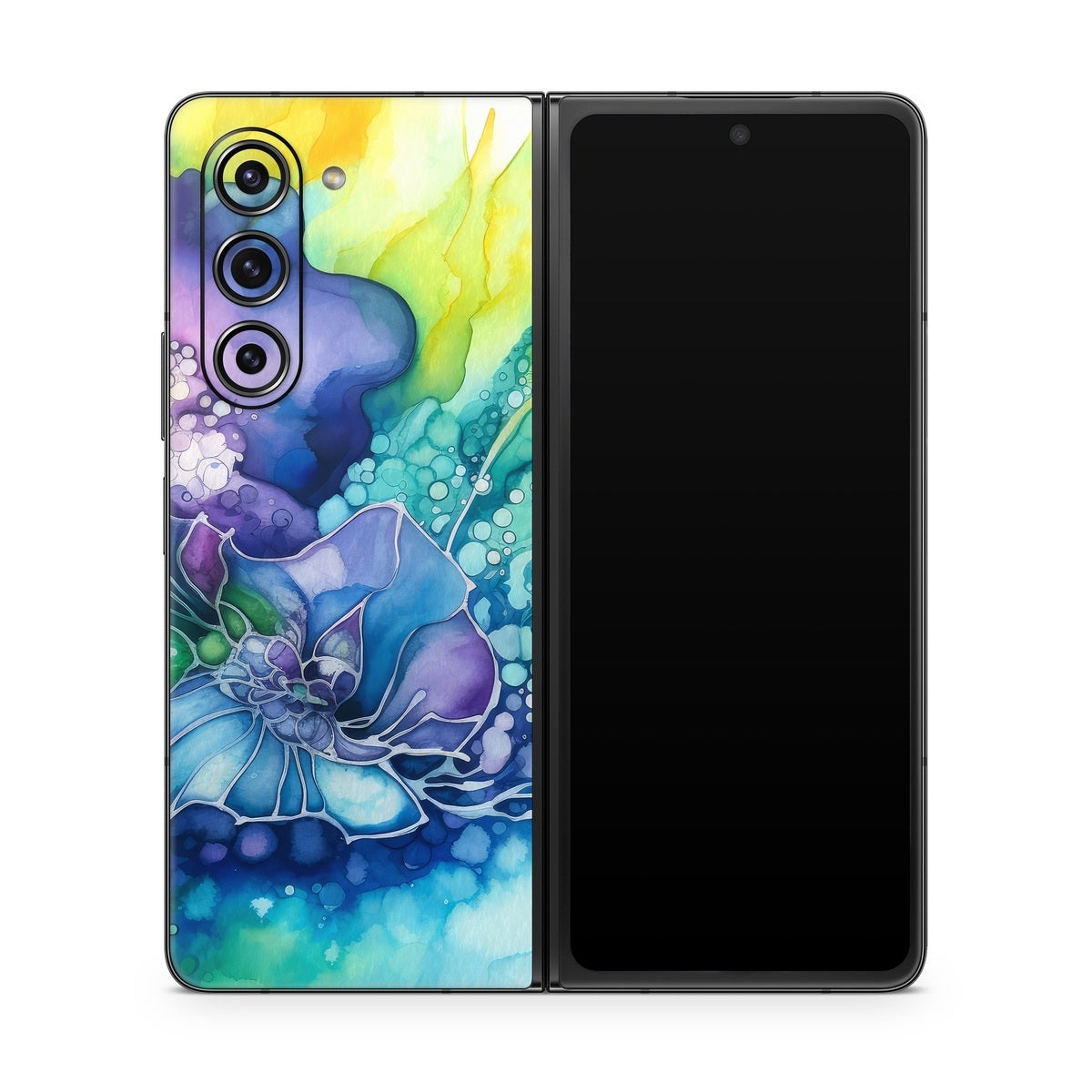 Watercolor Flora - Samsung Galaxy Z Fold5 Skin