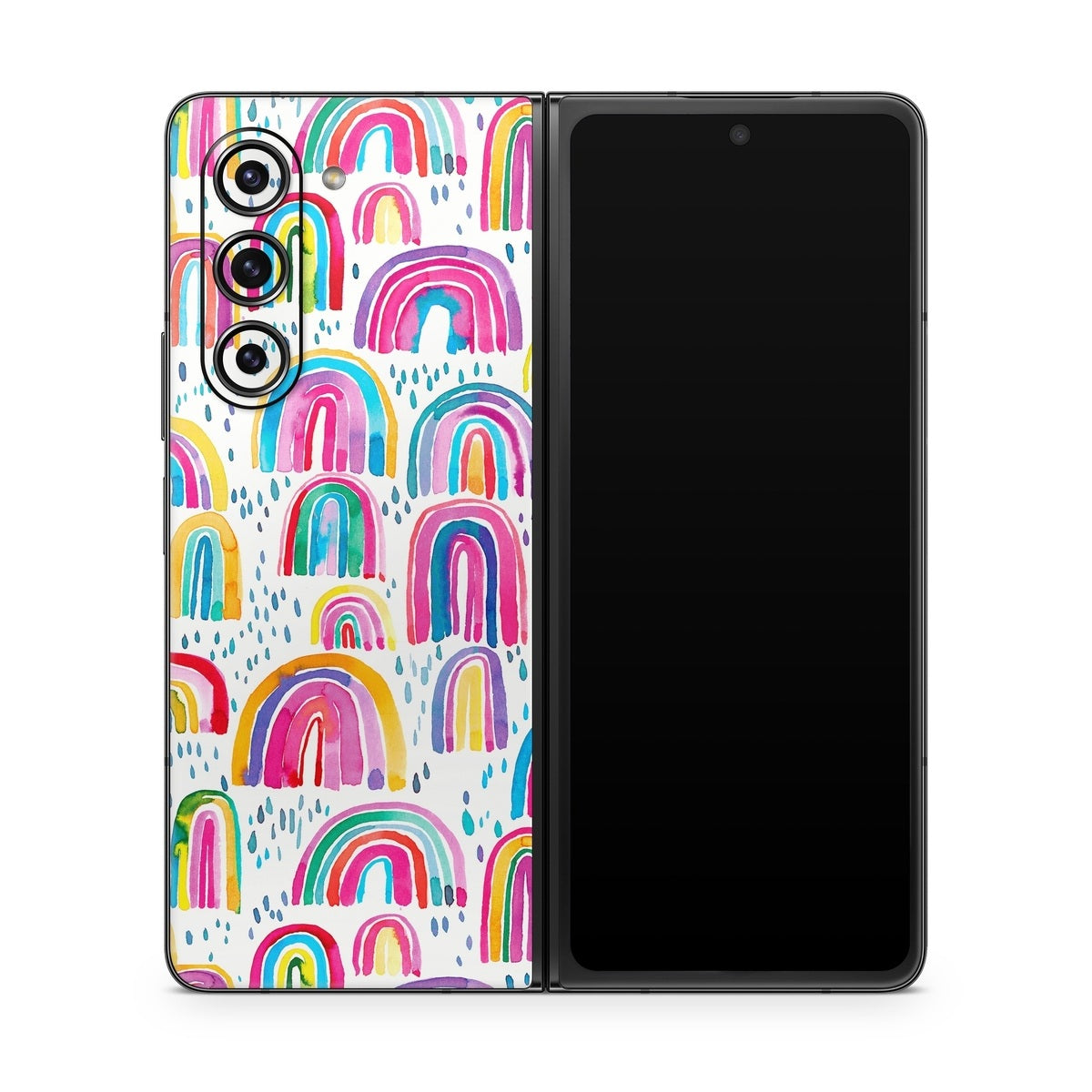 Watercolor Rainbows - Samsung Galaxy Z Fold5 Skin