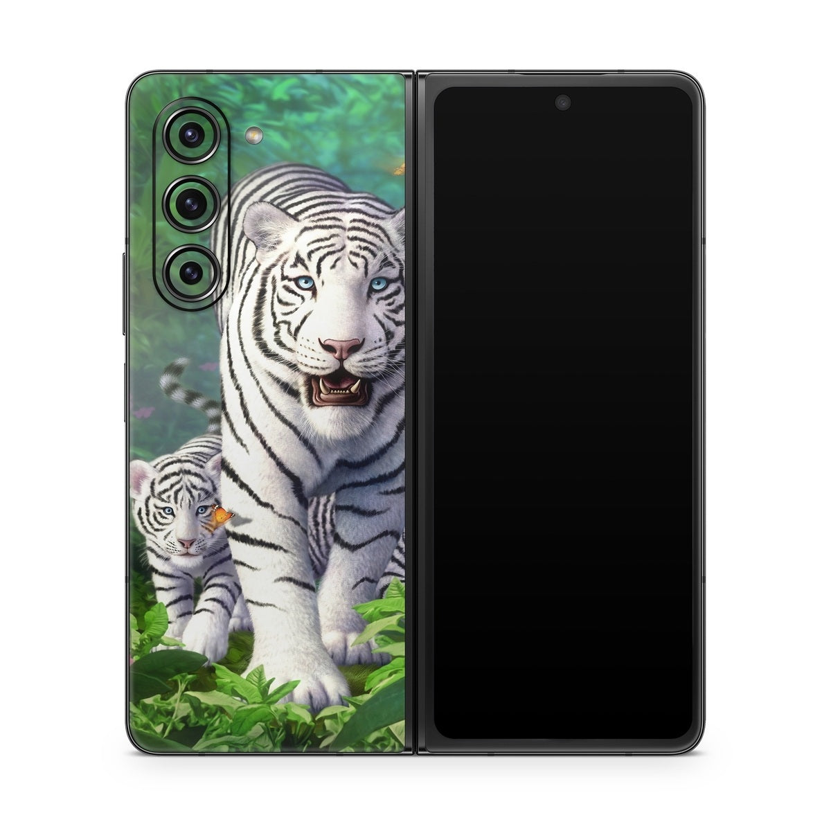 White Tigers - Samsung Galaxy Z Fold5 Skin