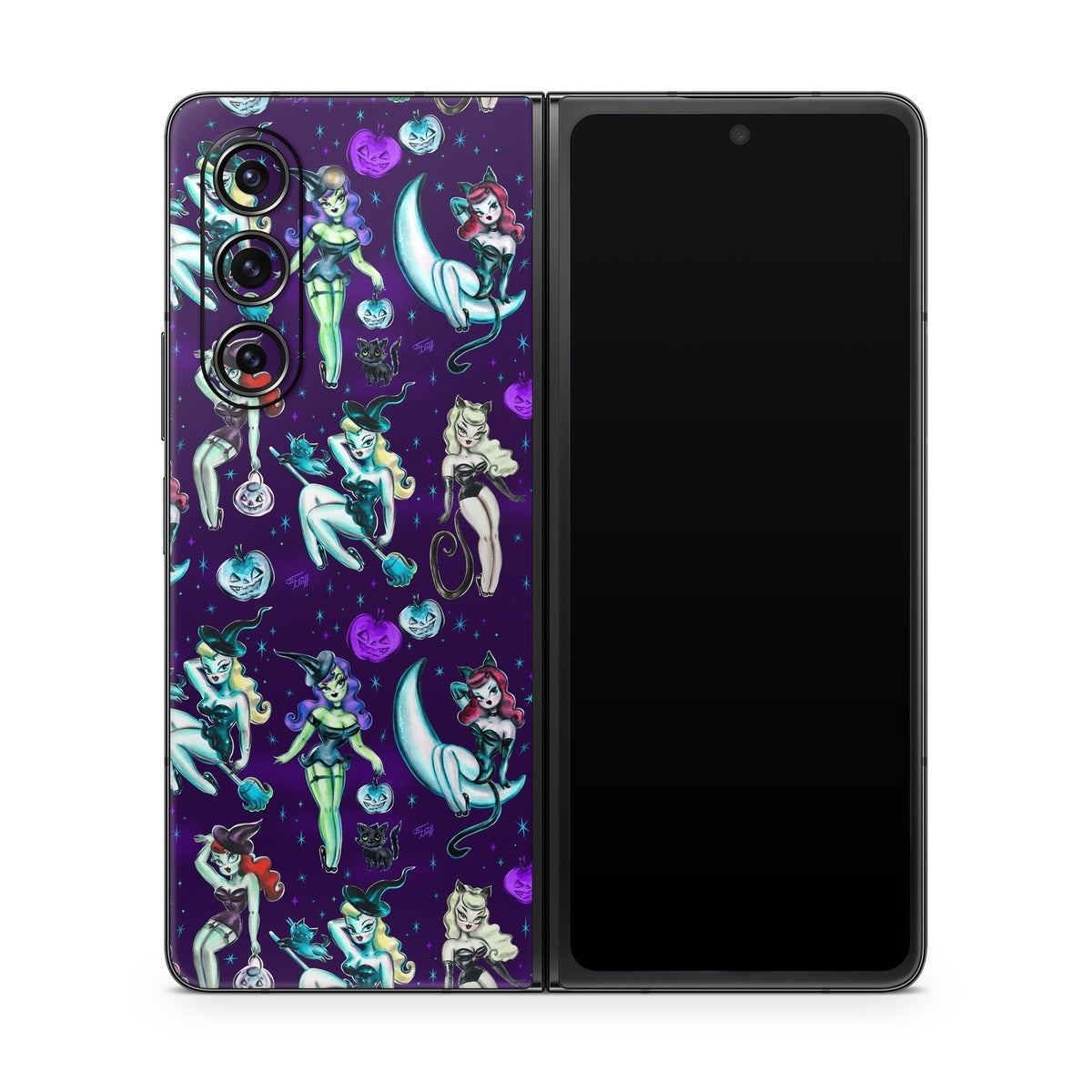 Witches and Black Cats - Samsung Galaxy Z Fold5 Skin