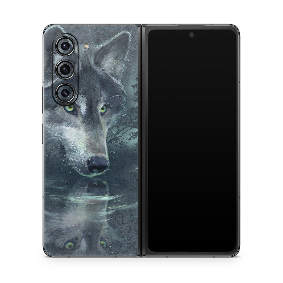 Wolf Reflection - Samsung Galaxy Z Fold5 Skin