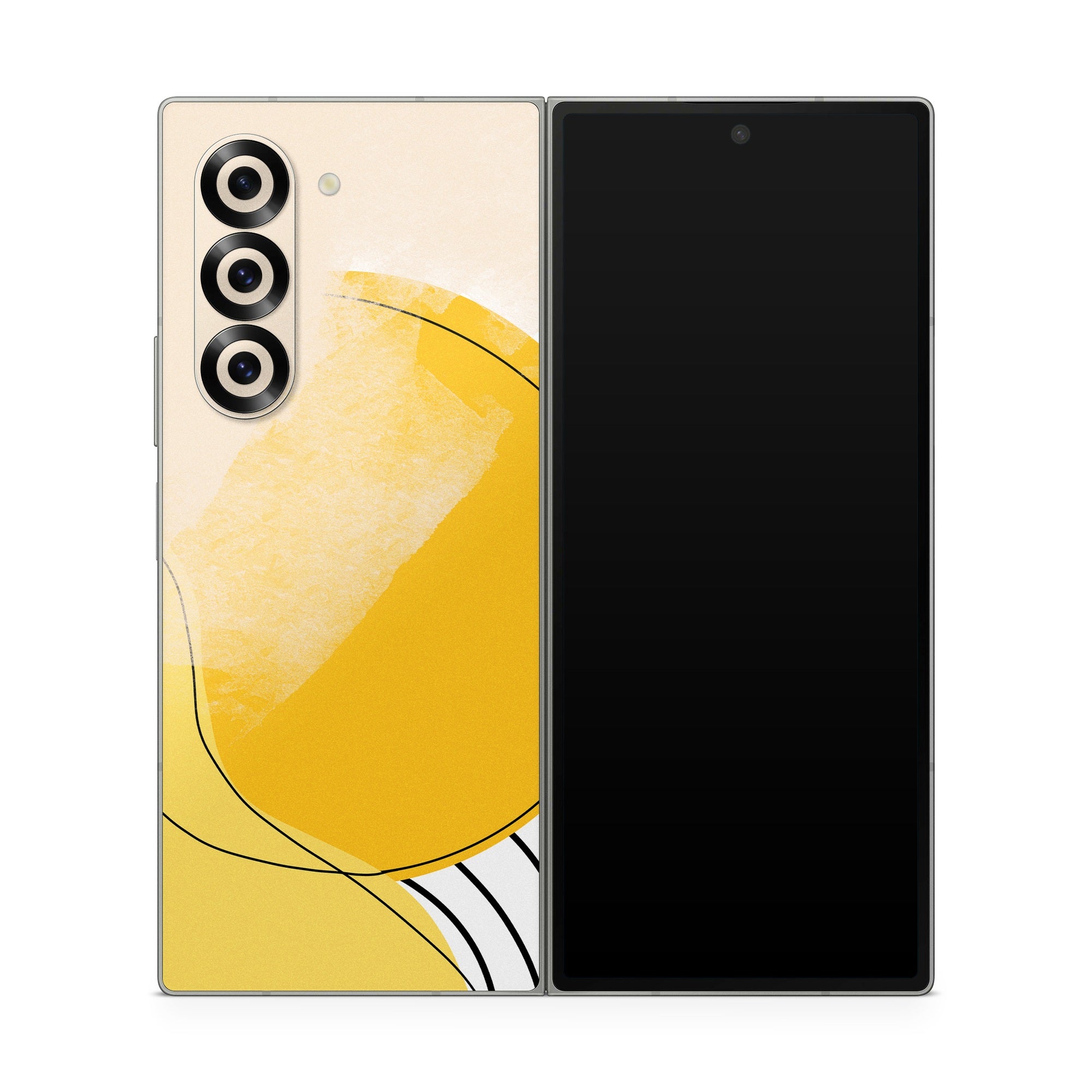 Abstract Yellow - Samsung Galaxy Z Fold6 Skin