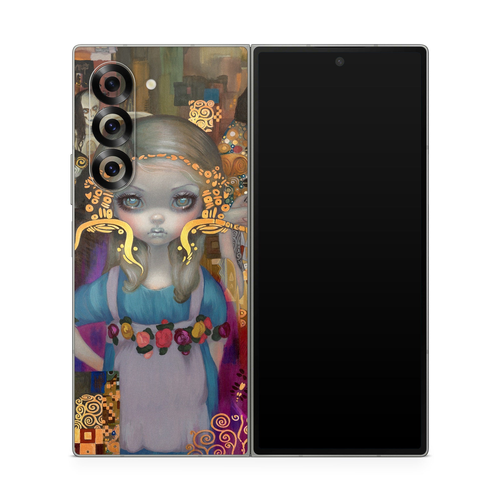 Alice in a Klimt Dream - Samsung Galaxy Z Fold6 Skin