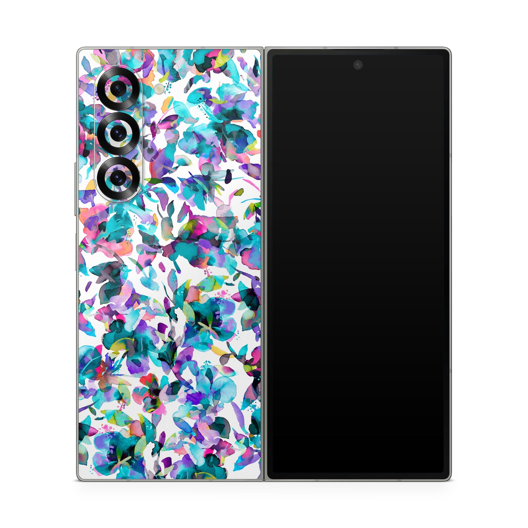 Aquatic Flowers - Samsung Galaxy Z Fold6 Skin