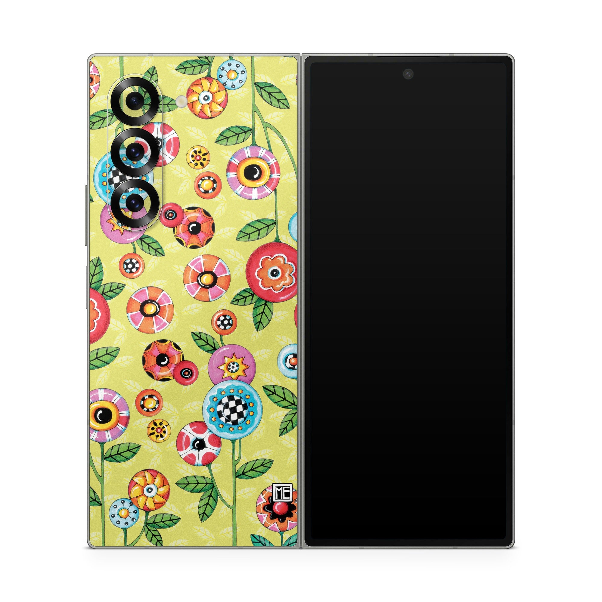 Button Flowers - Samsung Galaxy Z Fold6 Skin