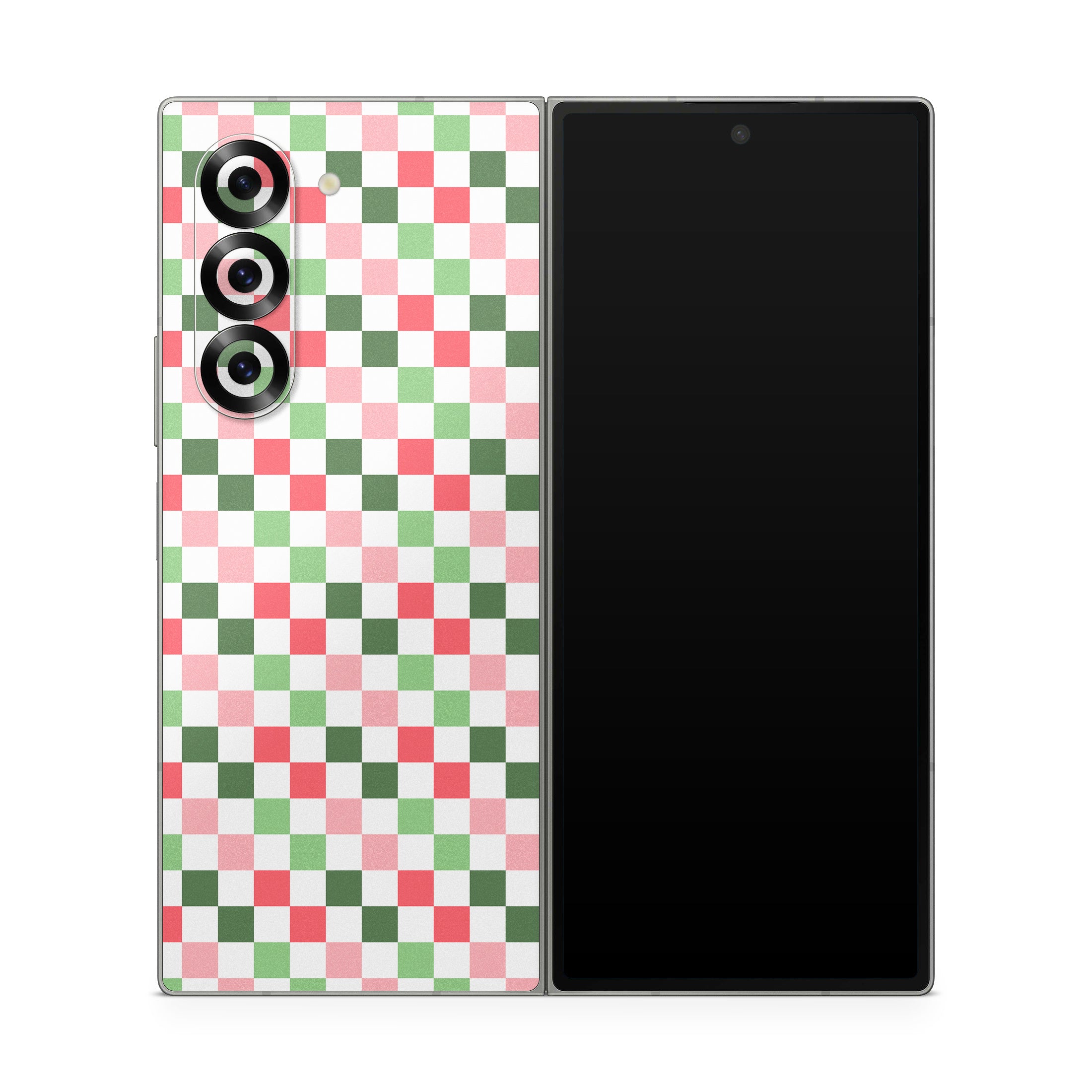 Christmas Checkers - Samsung Galaxy Z Fold6 Skin