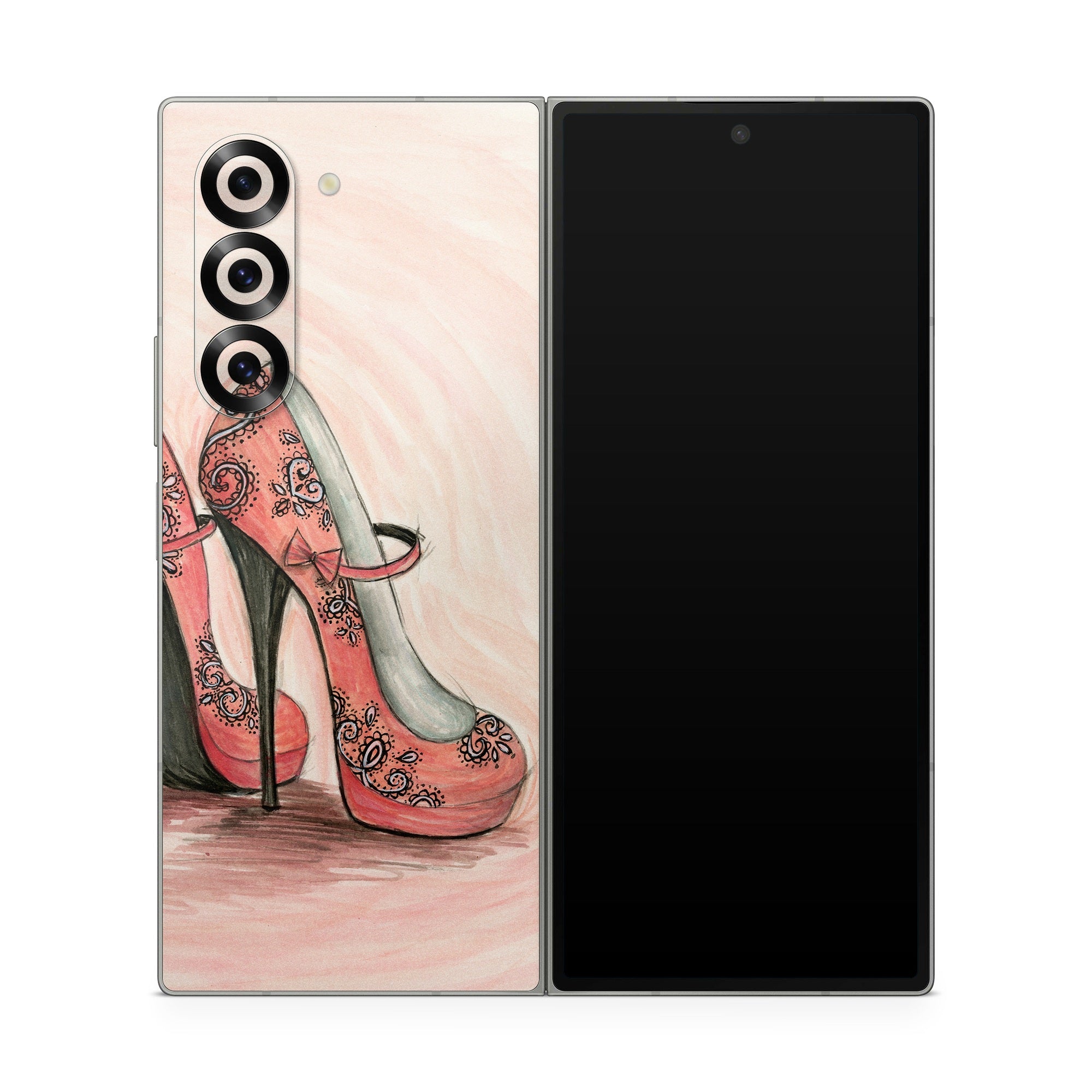 Coral Shoes - Samsung Galaxy Z Fold6 Skin