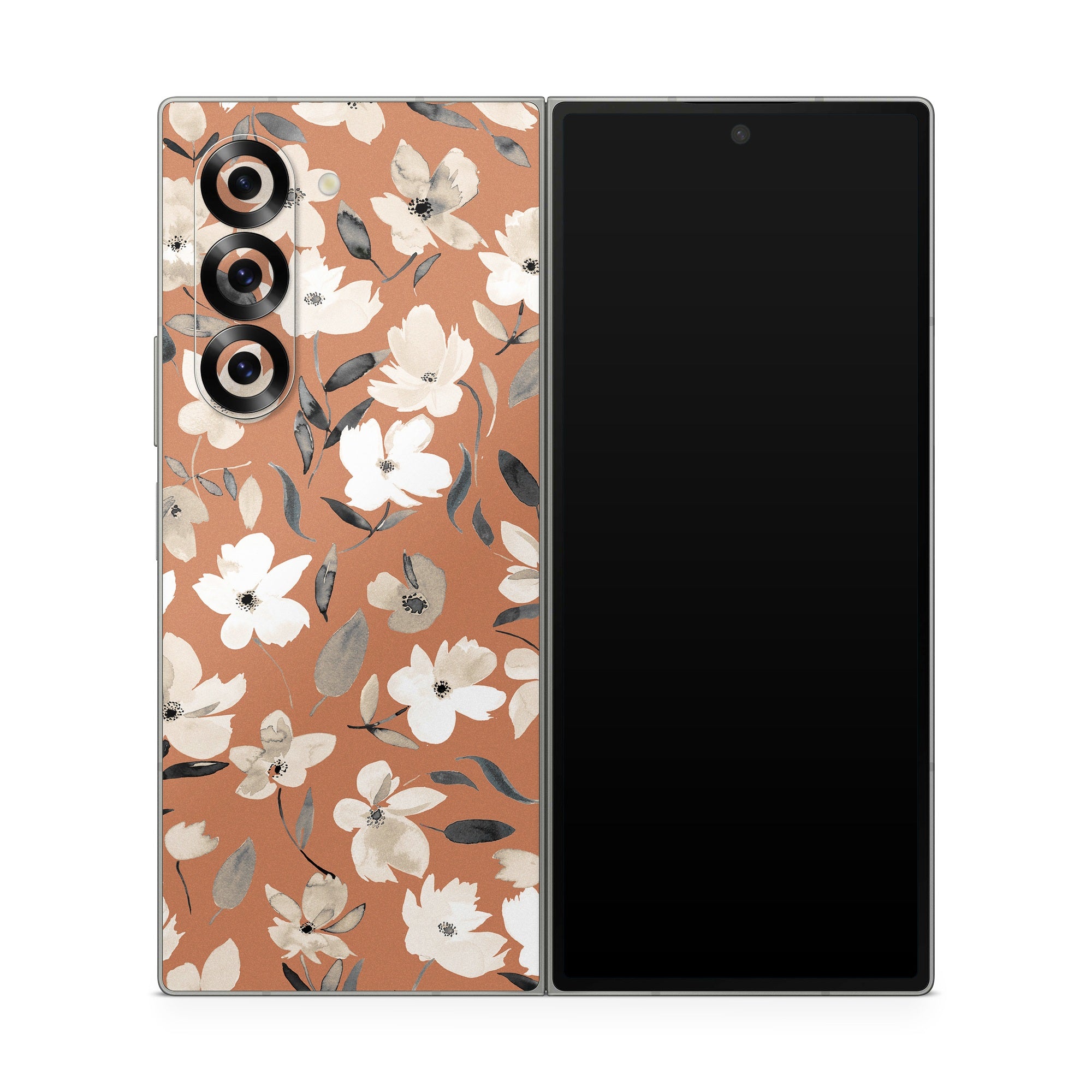 Fresh Flowers Copper - Samsung Galaxy Z Fold6 Skin