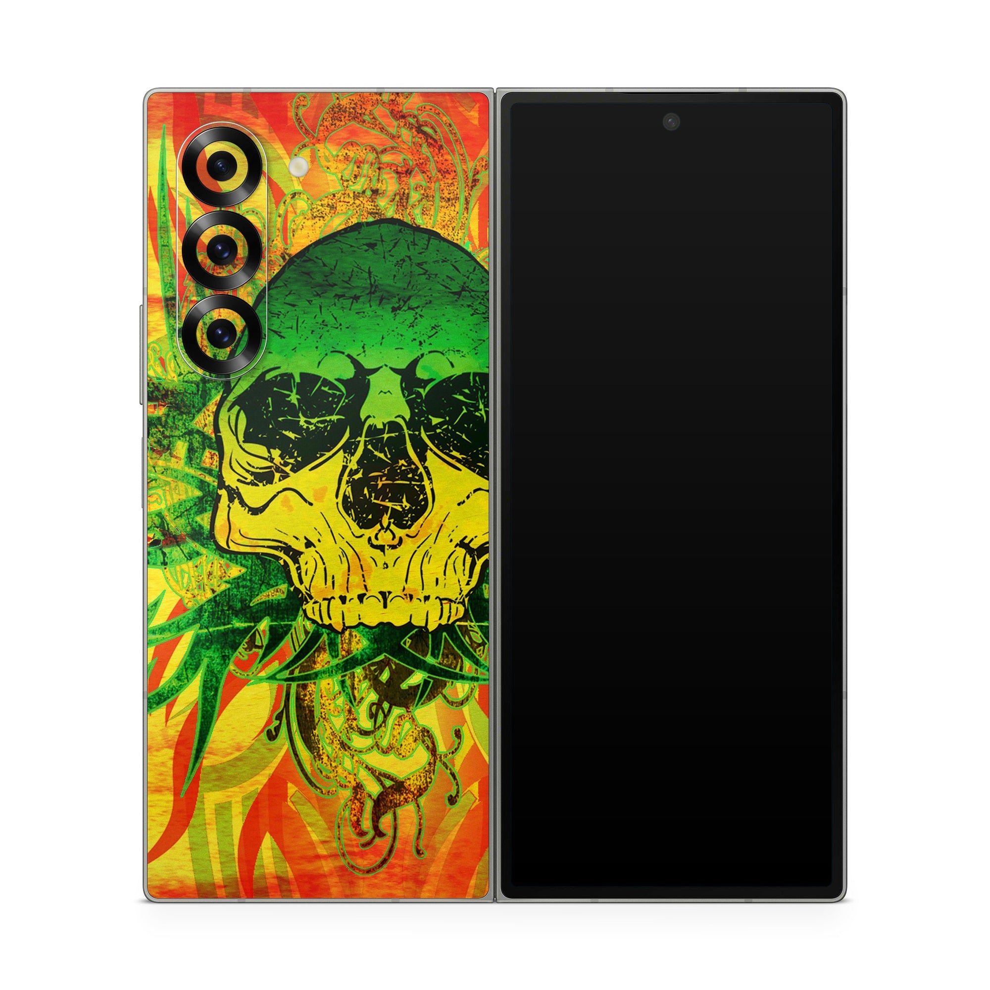 Hot Tribal Skull - Samsung Galaxy Z Fold6 Skin