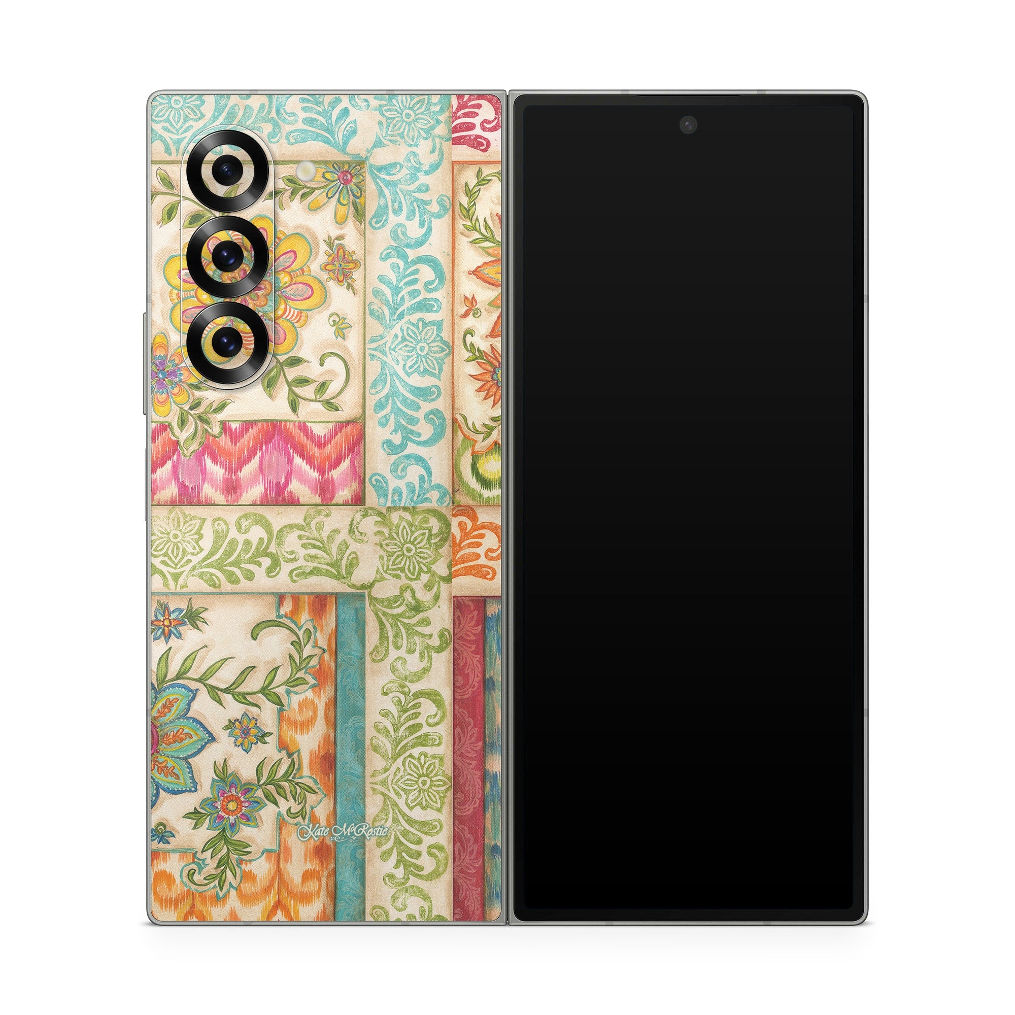 Ikat Floral - Samsung Galaxy Z Fold6 Skin