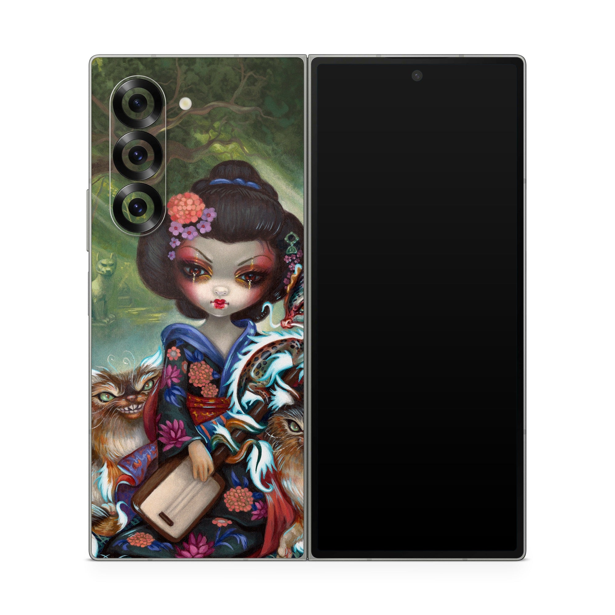 Kirin and Bakeneko - Samsung Galaxy Z Fold6 Skin