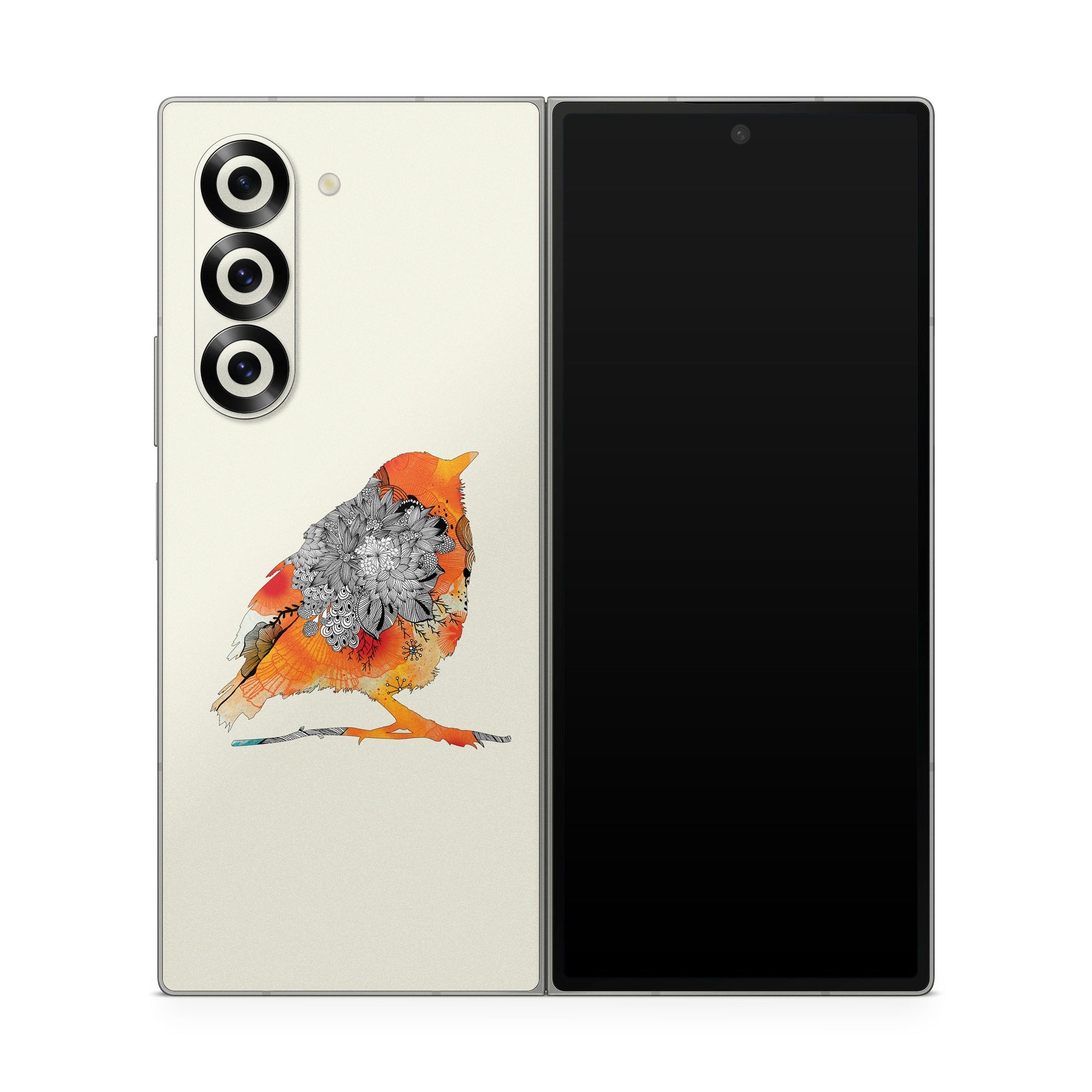 Orange Bird - Samsung Galaxy Z Fold6 Skin