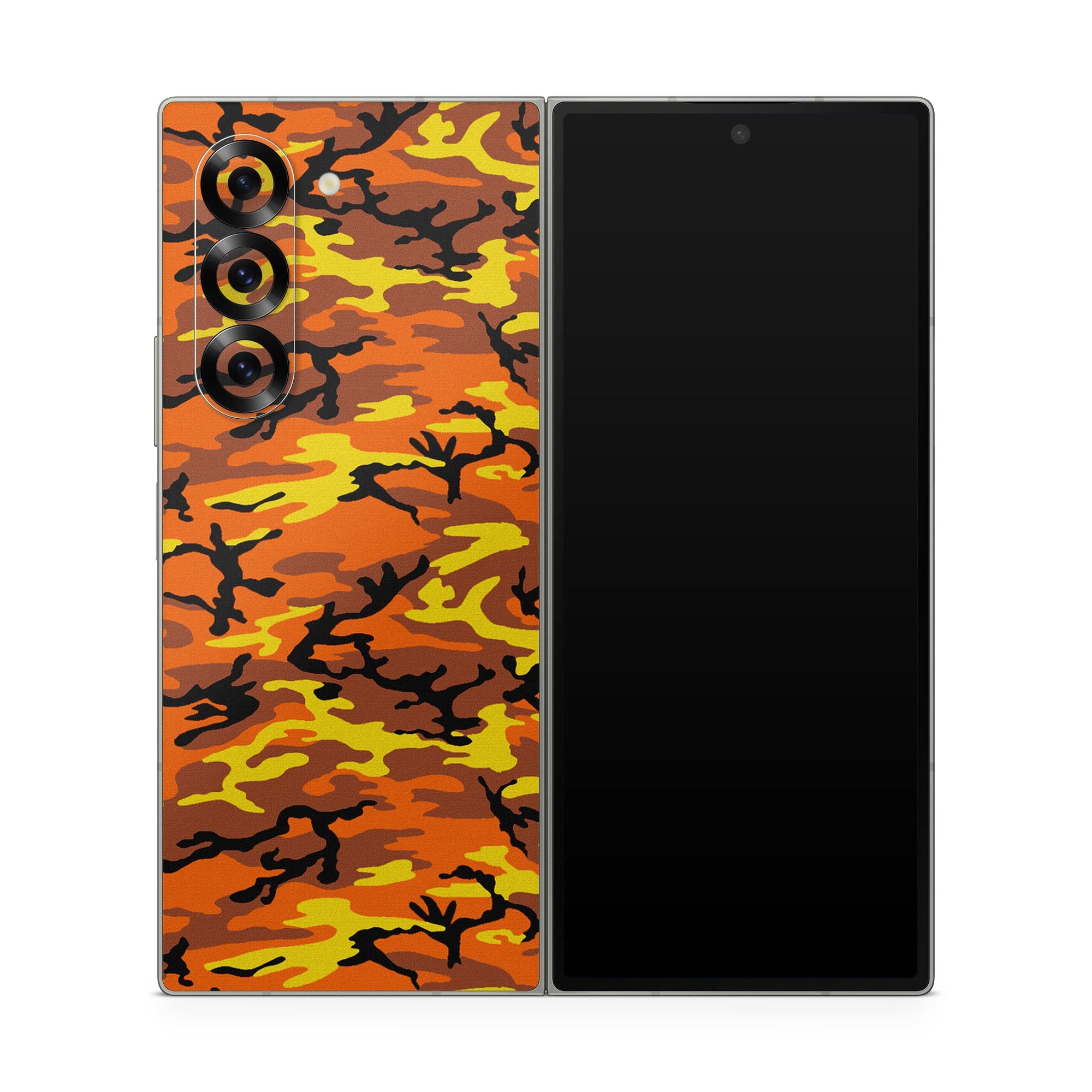 Orange Camo - Samsung Galaxy Z Fold6 Skin