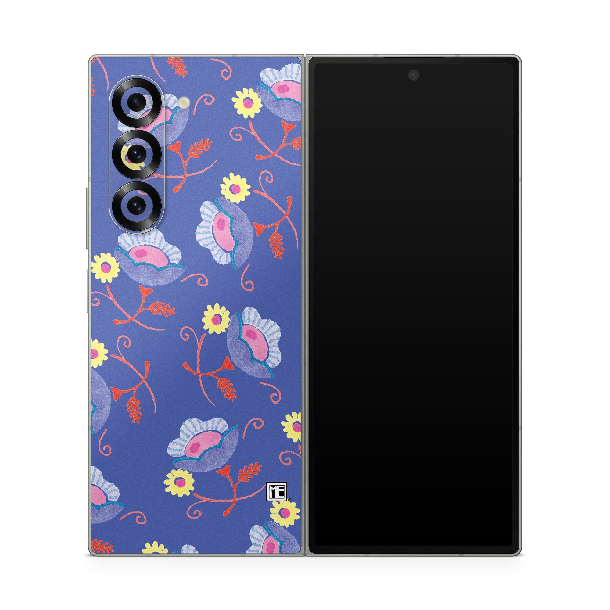 Purple Flowers - Samsung Galaxy Z Fold6 Skin