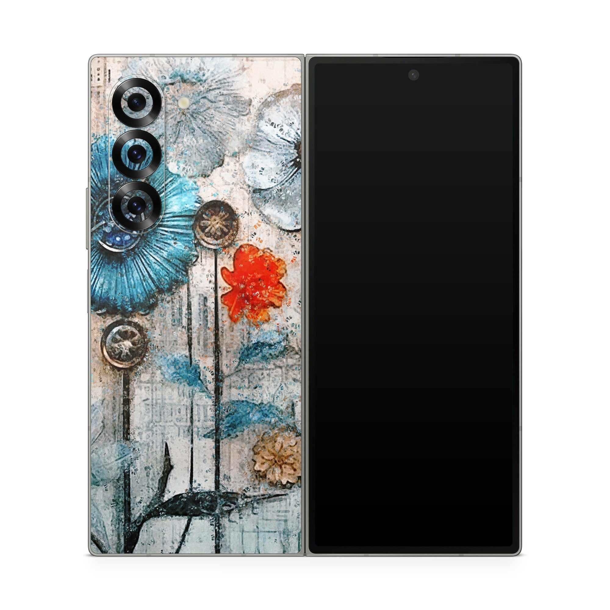 Steampunk Flowers - Samsung Galaxy Z Fold6 Skin