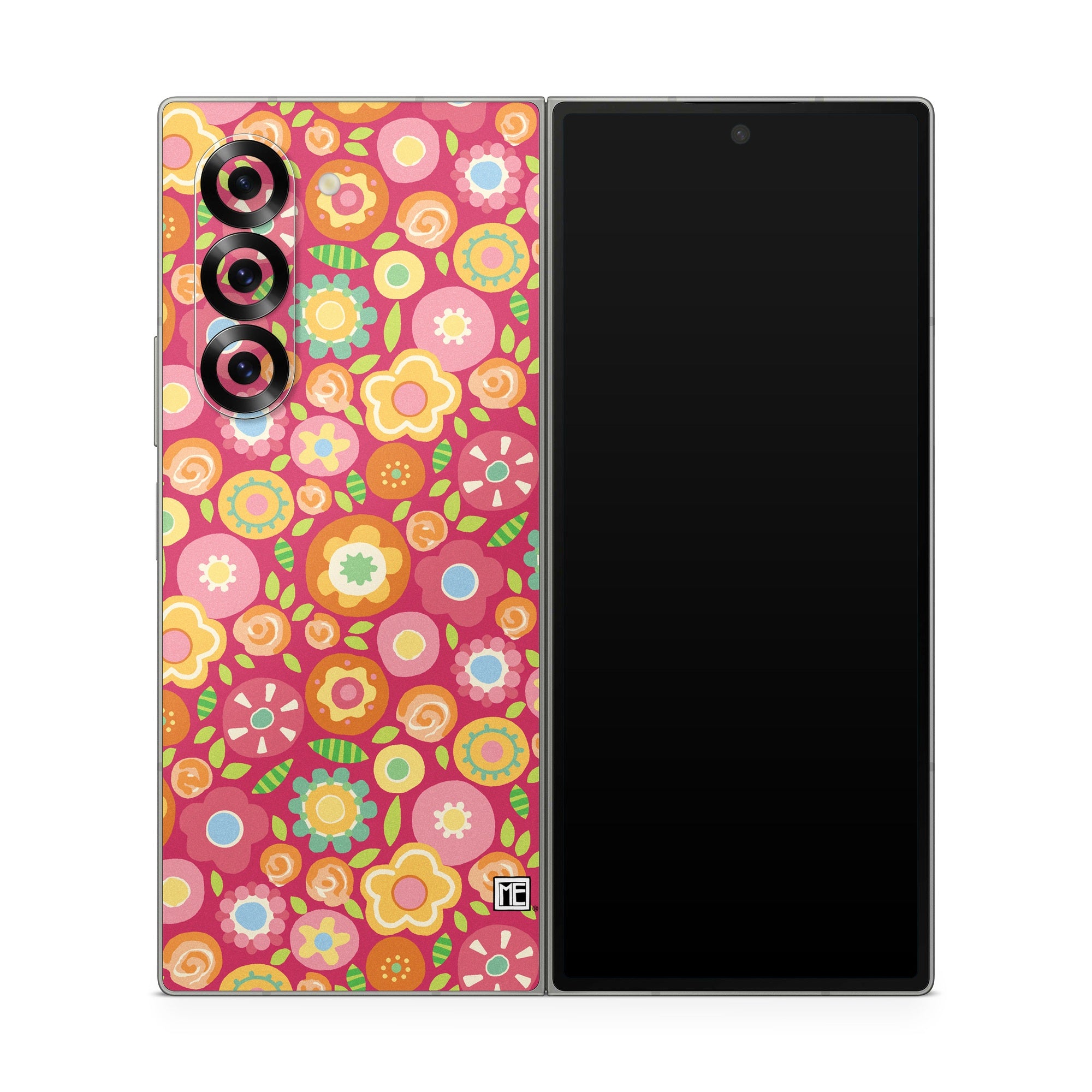 Flowers Squished - Samsung Galaxy Z Fold6 Skin