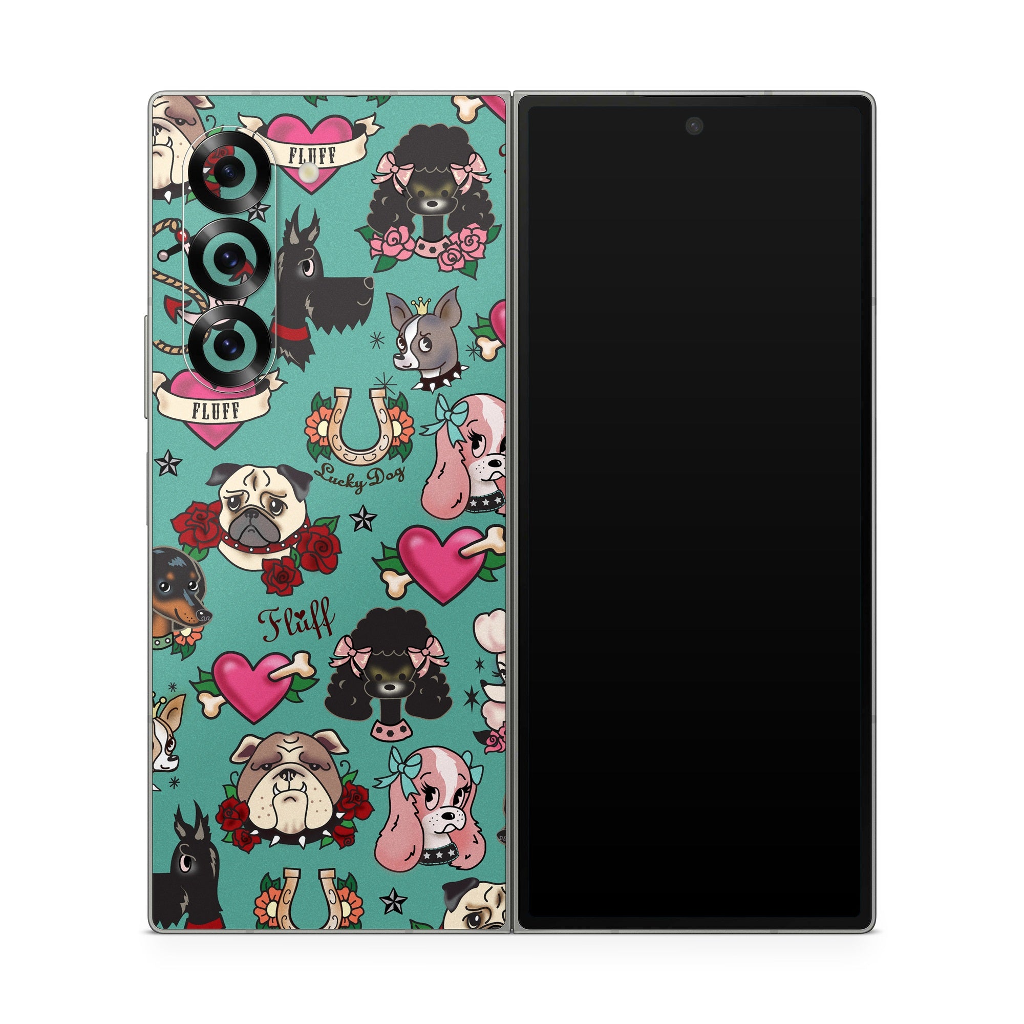 Tattoo Dogs - Samsung Galaxy Z Fold6 Skin