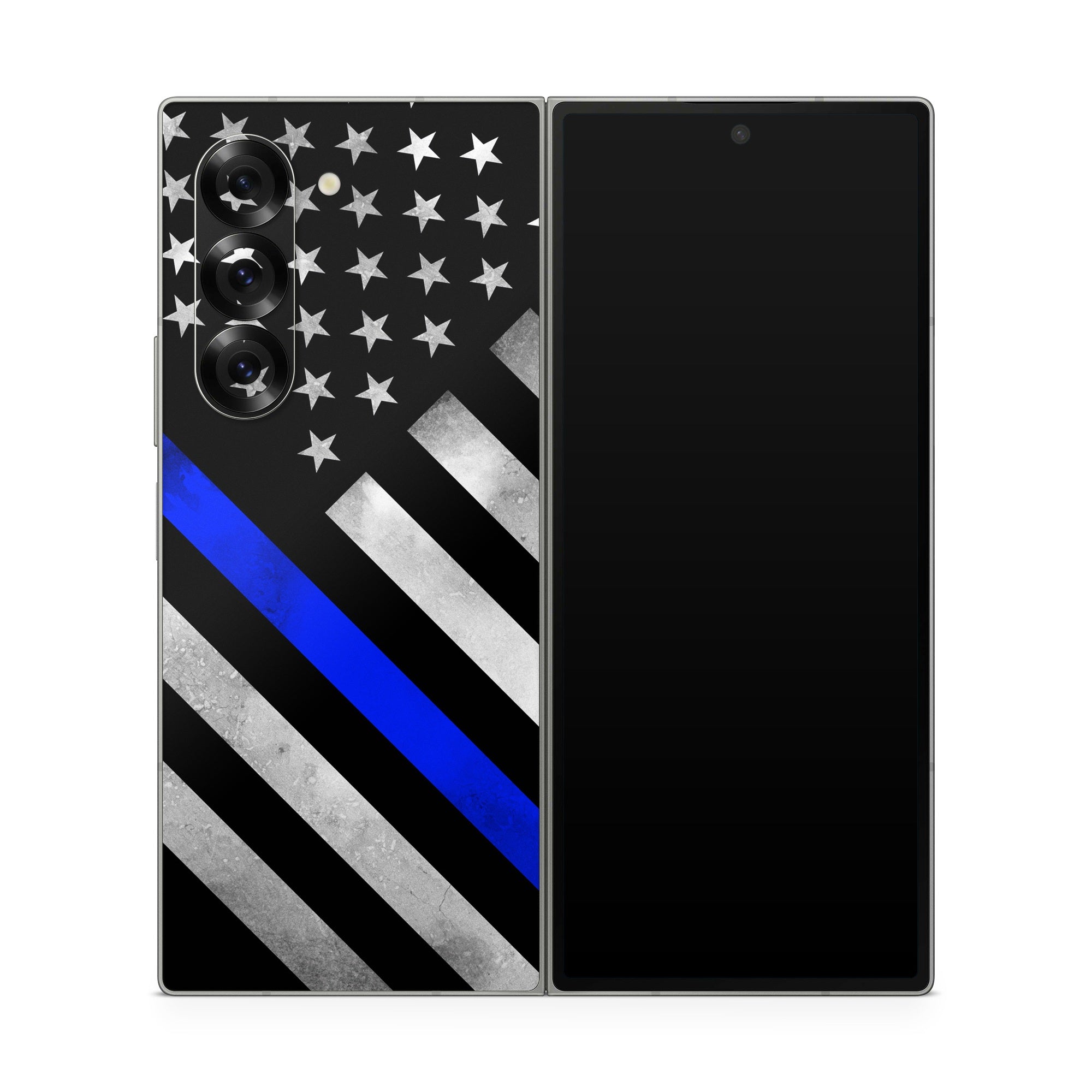 Thin Blue Line Hero - Samsung Galaxy Z Fold6 Skin