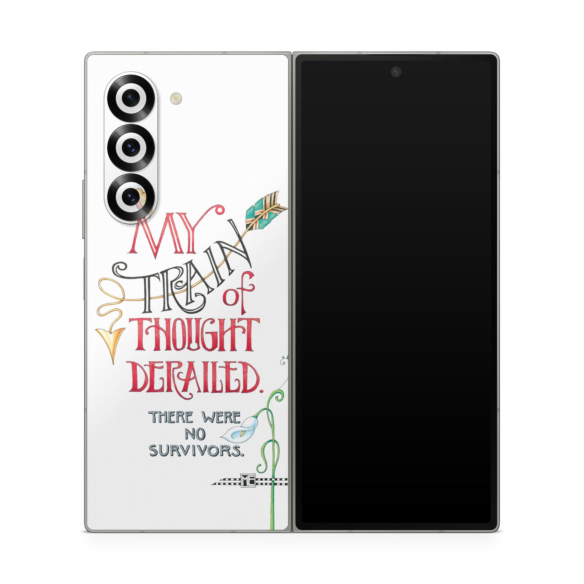 Train Derailed - Samsung Galaxy Z Fold6 Skin