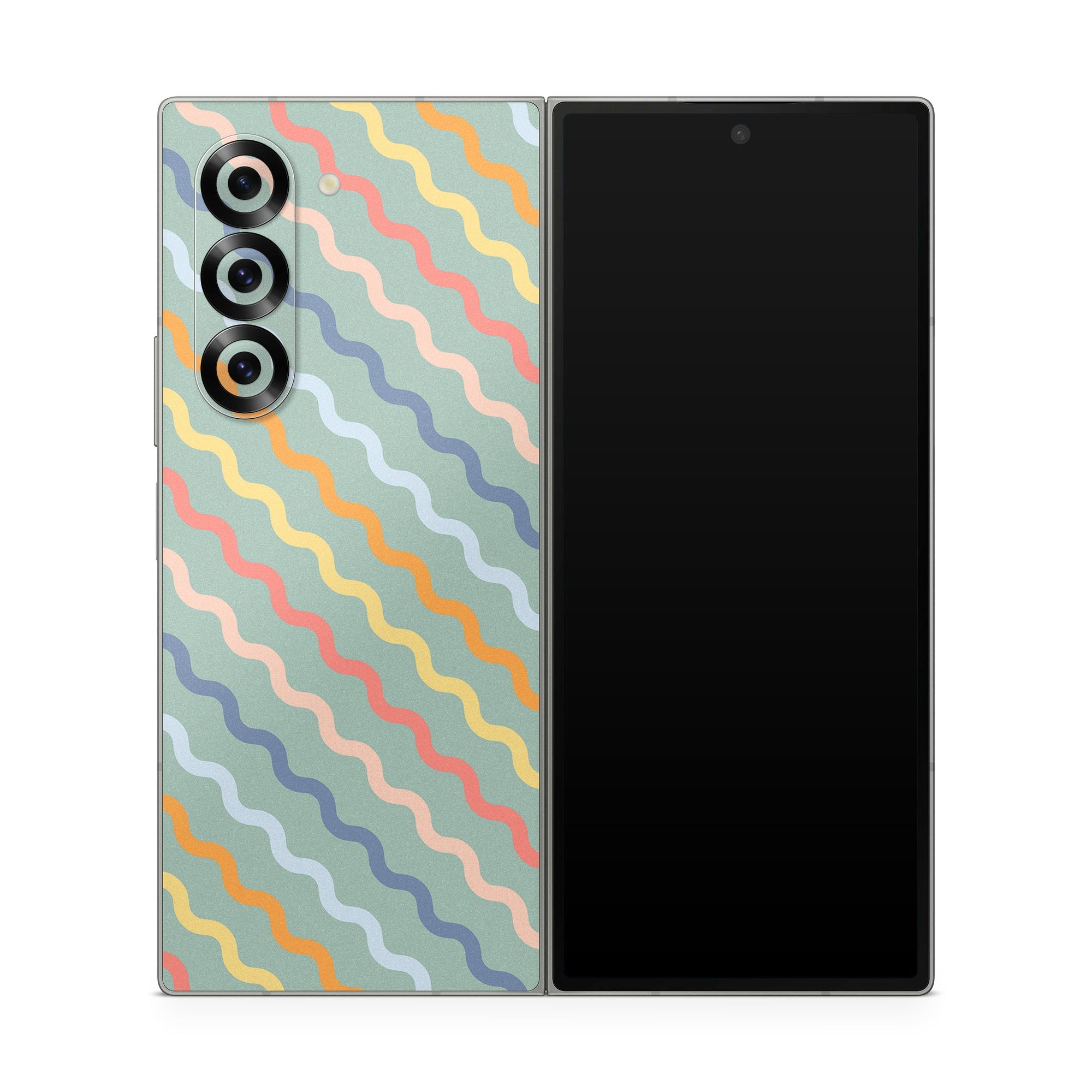 Wavy Diagonal Lines - Samsung Galaxy Z Fold6 Skin